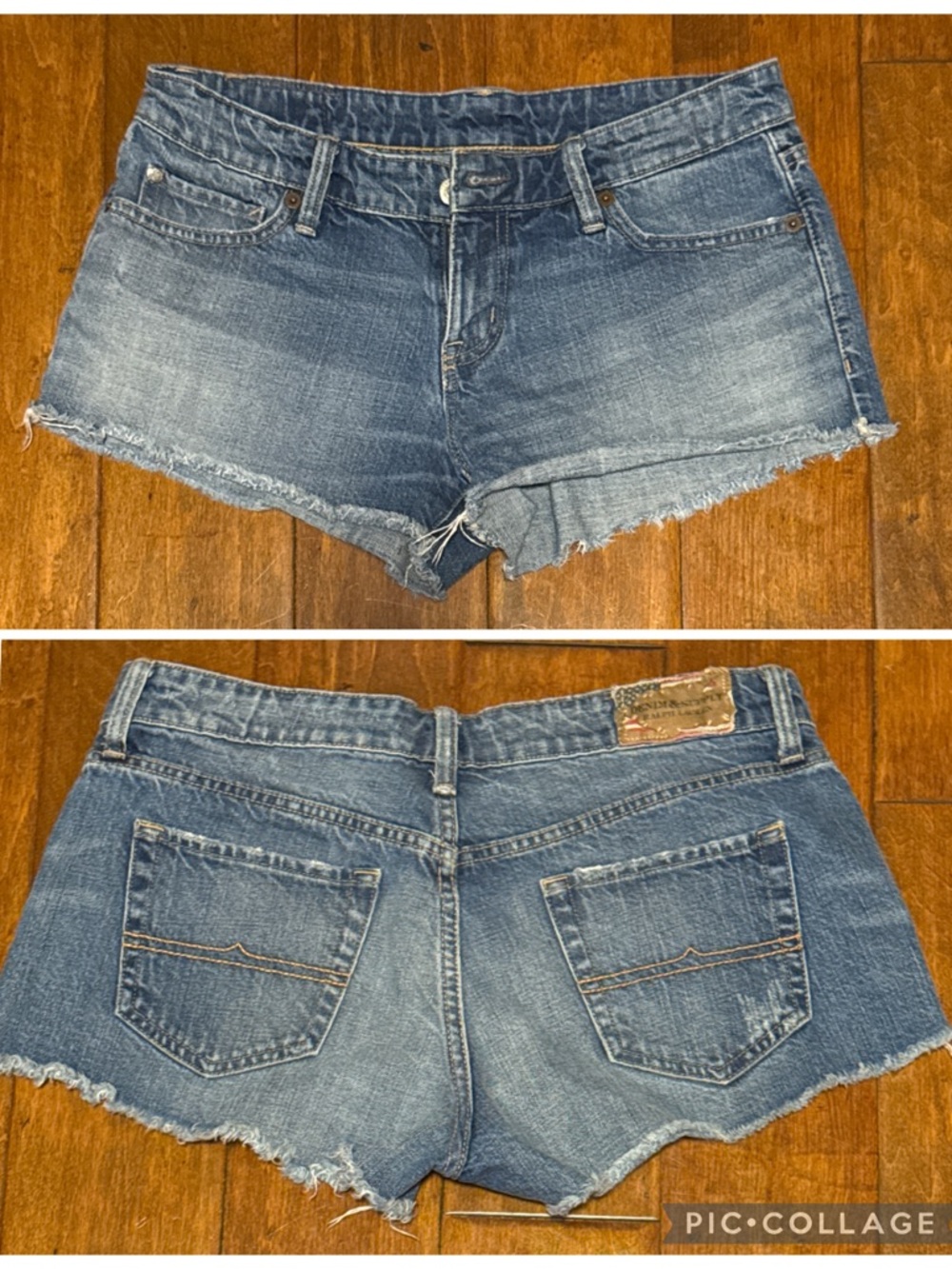 Denim & Supply Ralph Lauren Classic Denim Cutoff Frayed Shorts - Blue Size 29